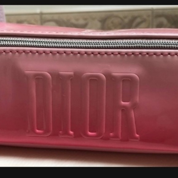 Dior Bags Christian Dior Pink Ombr Cosmetic Makeup Case Bag New
